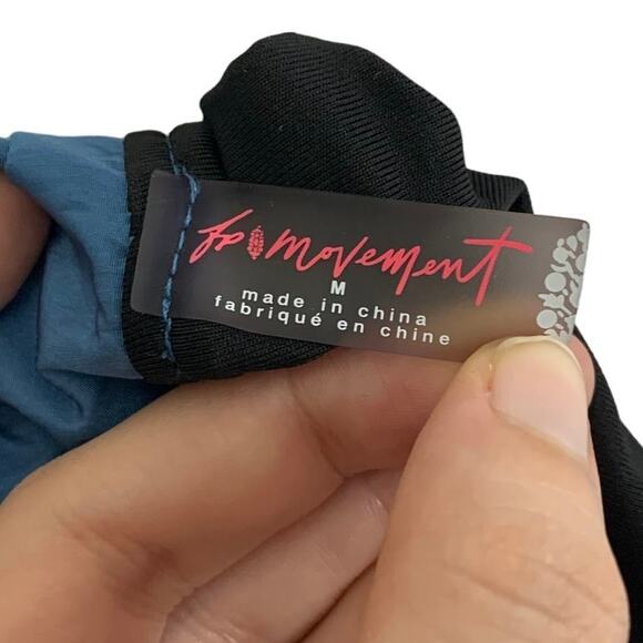 Free People FP Movement The Way Home Shorts Women's Sz M Blue Workouts High Rise - Picture 3 of 8